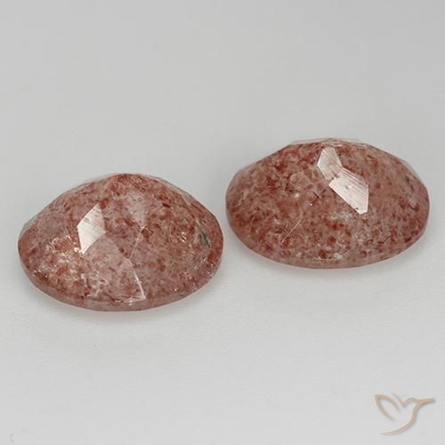 Shop natural 6.93ct Rose moyen Quartz fraise gems, ovale, from Russie at GemSelect. In stock, global shipping!