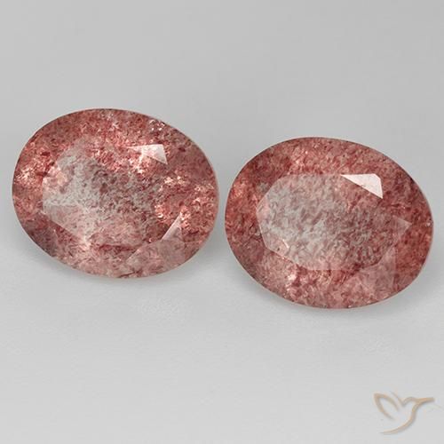 Shop natural 6.73ct Rose vif Quartz fraise gems, ovale, from Russie at GemSelect. In stock, global shipping!