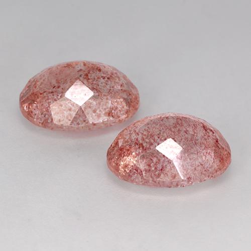 Achetez naturel 7,15ct rose quartz fraise gems, coupe ovale, en provenance russie chez gemselect. en stock, livraison internationale!