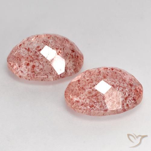 Shop natural 7.45ct Rose moyen-léger Quartz fraise gems, ovale, from Russie at GemSelect. In stock, global shipping!