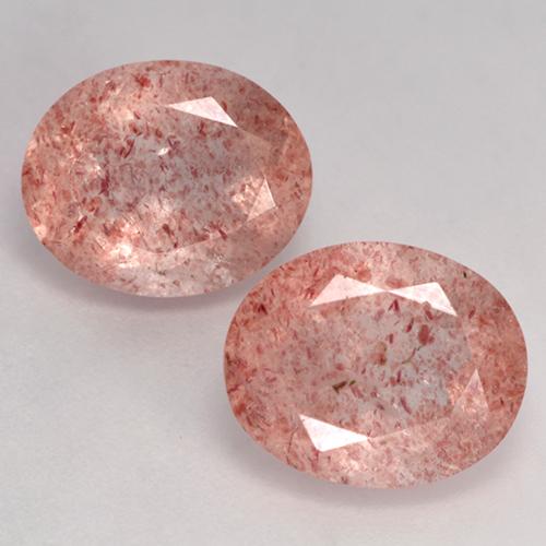 Achetez naturel 7.06ct Rose moyen-léger Quartz fraise gems, Coupe ovale, En provenance Russie chez GemSelect. En stock, livraison internationale!
