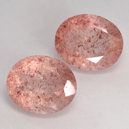Achetez naturel 7.06ct Rose moyen-léger Quartz fraise gems, Coupe ovale, En provenance Russie chez GemSelect. En stock, livraison internationale!