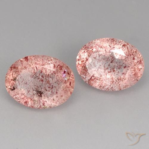 Shop natural 3.45ct Rose moyen Quartz fraise gems, ovale, from Brésil at GemSelect. In stock, global shipping!