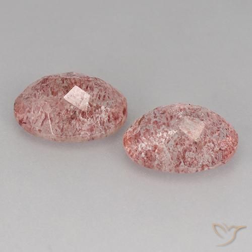 Shop natural 3.45ct Rose moyen Quartz fraise gems, ovale, from Brésil at GemSelect. In stock, global shipping!
