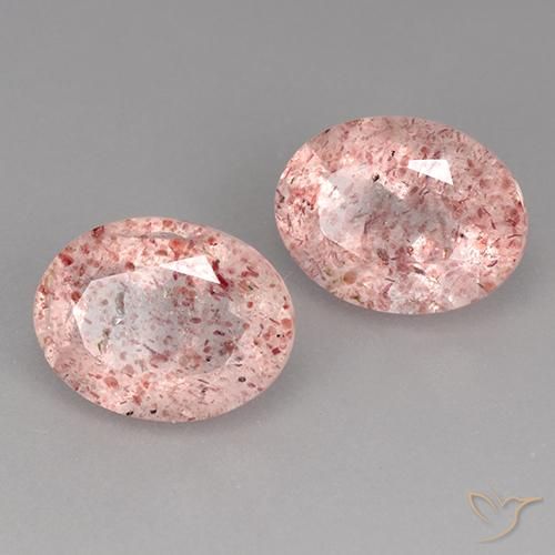 Shop natural 3.62ct Rose clair Quartz fraise gems, ovale, from Brésil at GemSelect. In stock, global shipping!