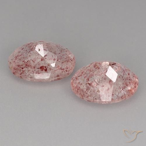 Shop natural 3.62ct Rose clair Quartz fraise gems, ovale, from Brésil at GemSelect. In stock, global shipping!