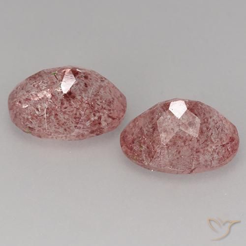 Shop natural 3.62ct Rose moyen-léger Quartz fraise gems, ovale, from Brésil at GemSelect. In stock, global shipping!