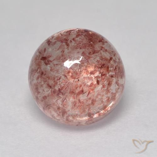 Quartz fraise Rose moyen naturelle Coupe roude, 2.03 ct, Translucide
