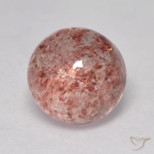 Quartz fraise Rose moyen naturelle Coupe roude, 2.03 ct, Translucide