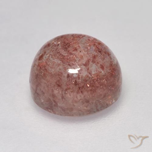 Quartz fraise Rose moyen naturelle Coupe roude, 2.03 ct, Translucide