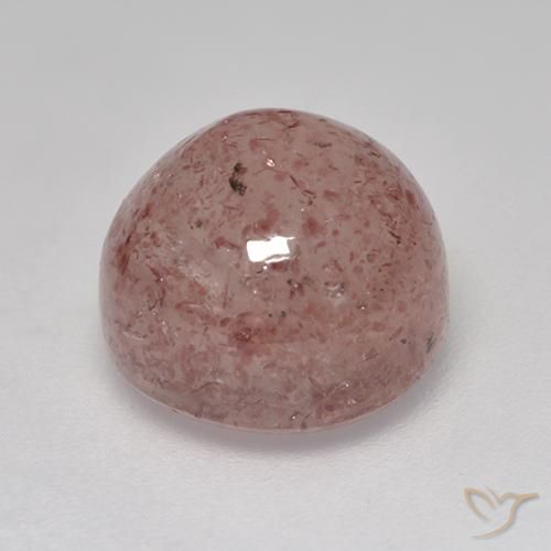 Quartz fraise Rose léger naturelle Tour, 5.93 ct, Translucide