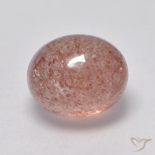 4.71ct Naturel Rose pamplemousse Quartz fraise, ovale, Translucide