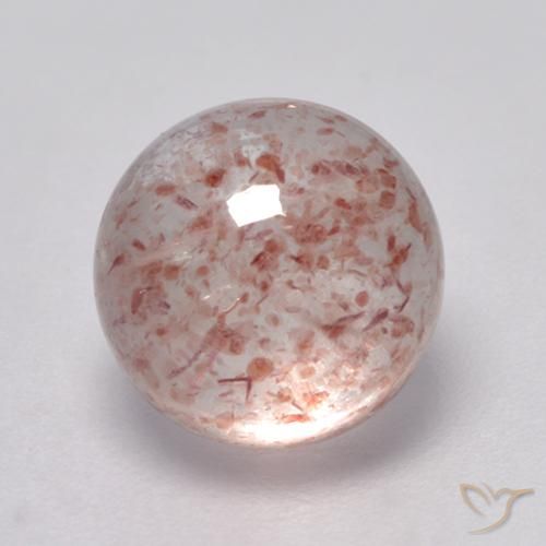 3.06ct Naturel Rose moyen Quartz Fraise, Tour, Transparent