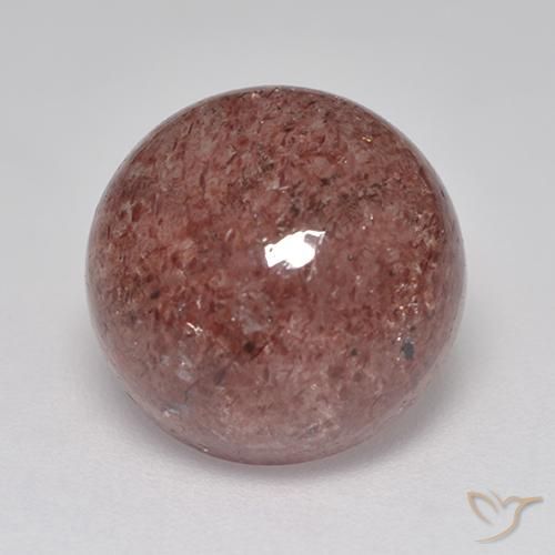 Quartz fraise Rose bourgogne naturelle Tour, 6.97 ct, Translucide