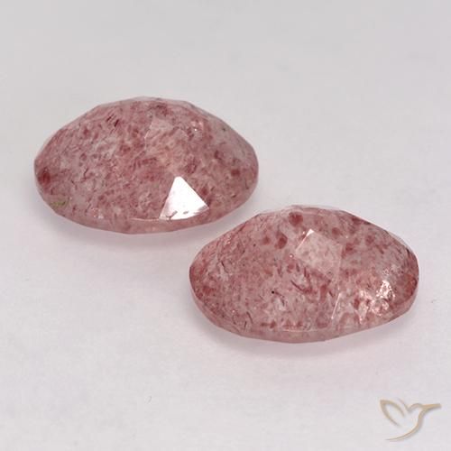 Shop natural 3.49ct Rose moyen Quartz fraise gems, ovale, from Brésil at GemSelect. In stock, global shipping!