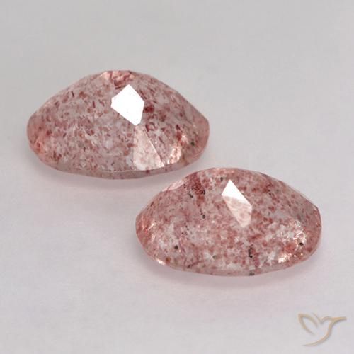 Shop natural 3.10ct Rose terreux Quartz fraise gems, ovale, from Brésil at GemSelect. In stock, global shipping!
