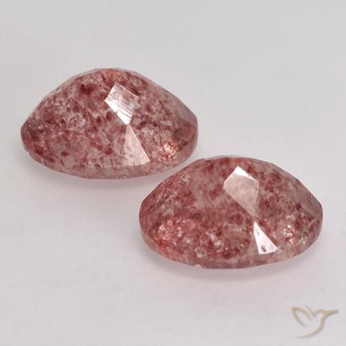 Shop natural 3.65ct Rose vif Quartz fraise gems, ovale, from Brésil at GemSelect. In stock, global shipping!