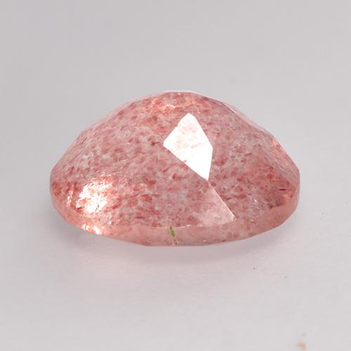 Quartz fraise Rose terreux naturelle Coupe ovale, 1.98 ct, Translucide