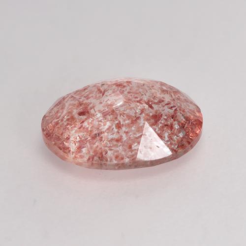 Quartz fraise Rose moyen naturelle Coupe ovale, 1.68 ct, Translucide