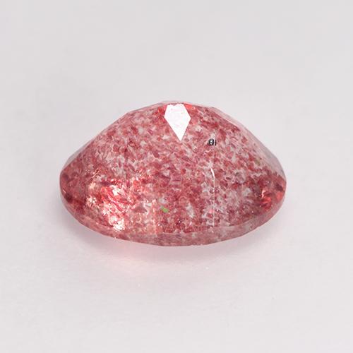 Quartz fraise Rose moyen naturelle Coupe ovale, 1.77 ct, Translucide