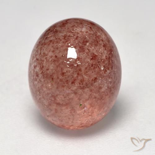 4.95ct Naturel Rose framboise Quartz Fraise, ovale, Translucide
