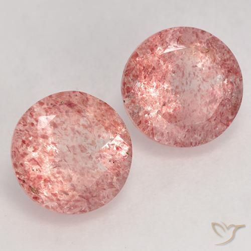 Shop natural 2.47ct Rose moyen Quartz fraise gems, Tour, from Russie at GemSelect. In stock, global shipping!