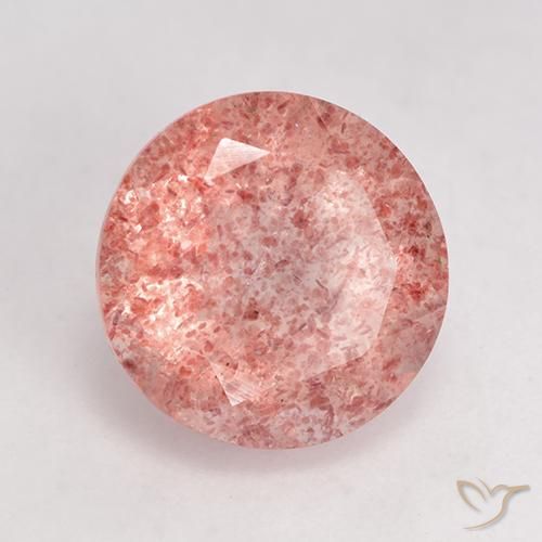 Quartz fraise Rose léger naturelle Tour, 3.47 ct, Translucide