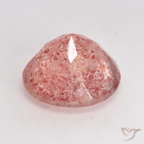 Quartz fraise Rose léger naturelle Tour, 3.47 ct, Translucide