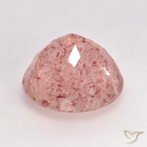 Quartz fraise Rose léger naturelle Tour, 3.61 ct, Translucide