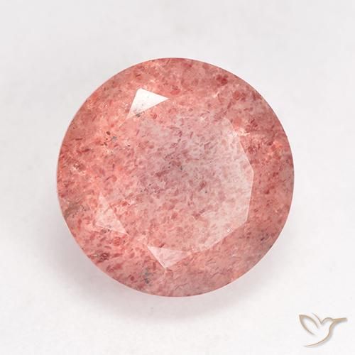 Quartz fraise Rose framboise naturelle Tour, 3.54 ct, Translucide