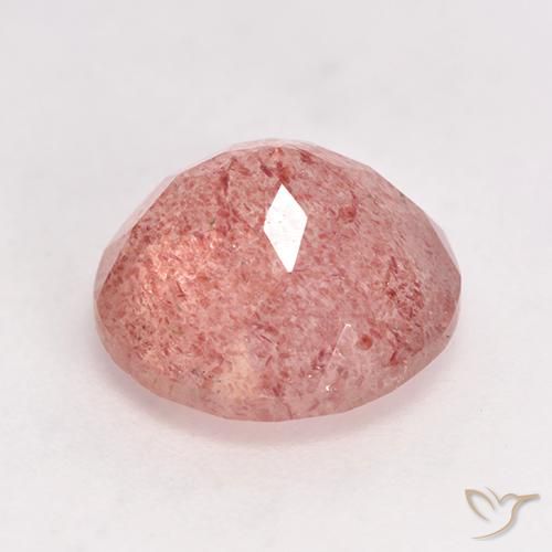 Quartz fraise Rose framboise naturelle Tour, 3.54 ct, Translucide