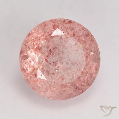 Quartz fraise Rose léger naturelle Tour, 3.92 ct, Translucide
