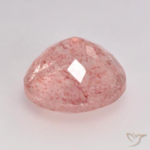 Quartz fraise Rose léger naturelle Tour, 3.92 ct, Translucide