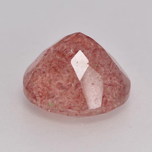 Quartz fraise Rose naturelle Coupe roude, 3.65 ct, Translucide