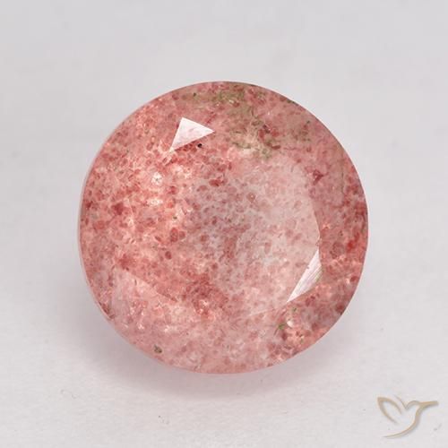 Quartz Fraise Rose moyen-léger naturelle Tour, 3.97 ct, Translucide