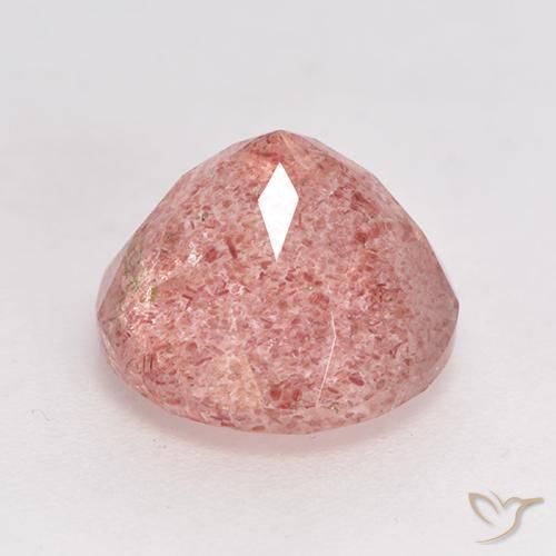 Quartz Fraise Rose moyen-léger naturelle Tour, 3.97 ct, Translucide