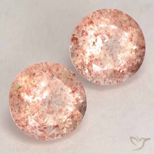 Shop natural 2.44ct Rose orangé léger Quartz Fraise gems, Tour, from Russie at GemSelect. In stock, global shipping!
