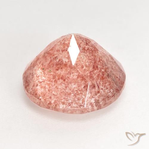 Quartz fraise Orange rose naturelle Tour, 3.70 ct, Translucide
