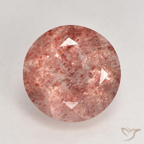 3.64ct Naturel Rouge indien Quartz fraise, Tour, Translucide