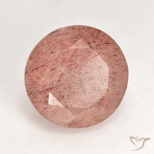 Quartz fraise Rose pamplemousse naturelle Tour, 3.59 ct, Translucide