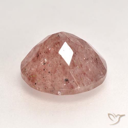 Quartz fraise Rose pamplemousse naturelle Tour, 3.59 ct, Translucide