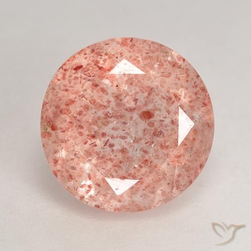 3.77ct Naturel Rose moyen Quartz Fraise, Tour, Translucide