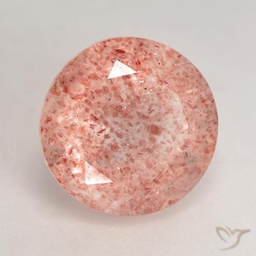 Quartz fraise Rose moyen naturelle Tour, 3.77 ct, Translucide
