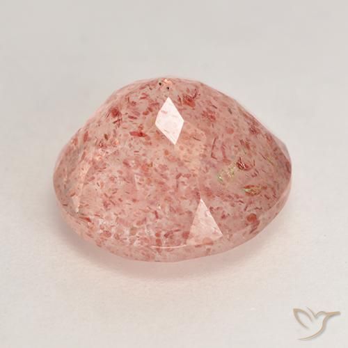 Quartz fraise Rose moyen naturelle Tour, 3.77 ct, Translucide
