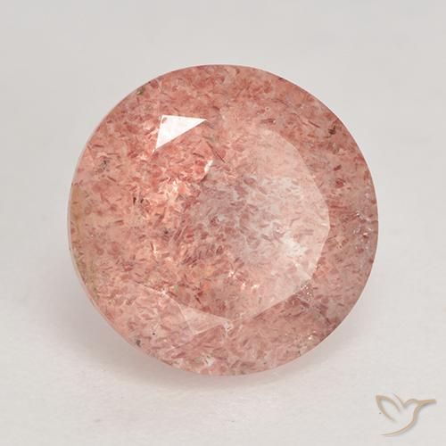 Quartz fraise Rose moyen naturelle Tour, 3.61 ct, Translucide