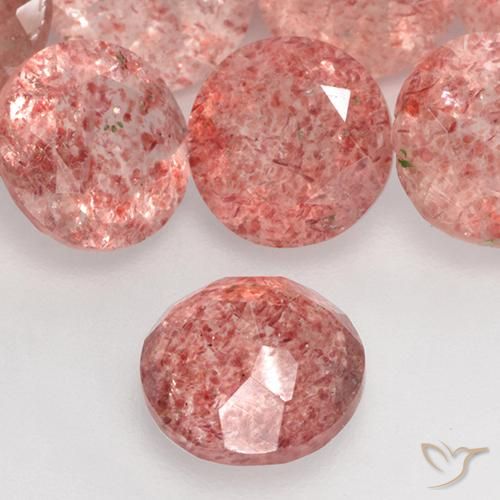 Quartz fraise Rose moyen naturelle Tour, 1.11 ct, Translucide