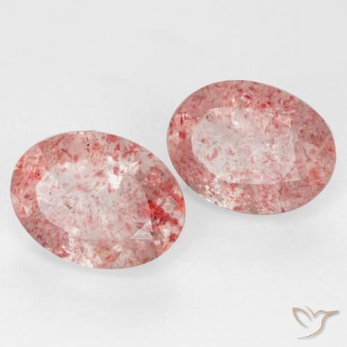 Shop natural 2.23ct Rose moyen-léger Quartz fraise gems, ovale, from Russie at GemSelect. In stock, global shipping!