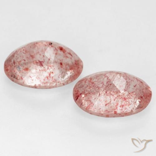 Shop natural 2.23ct Rose moyen-léger Quartz fraise gems, ovale, from Russie at GemSelect. In stock, global shipping!