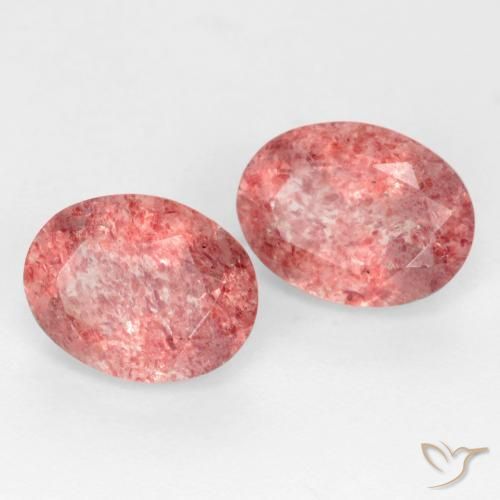Shop natural 2.32ct Ton rose rougeâtre Quartz fraise gems, ovale, from Russie at GemSelect. In stock, global shipping!