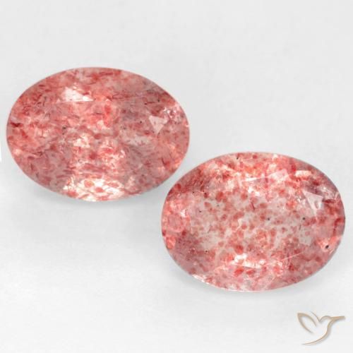 Achetez naturel 2.29ct Rose moyen Quartz fraise gems, Coupe ovale, En provenance Russie chez GemSelect. En stock, livraison internationale!